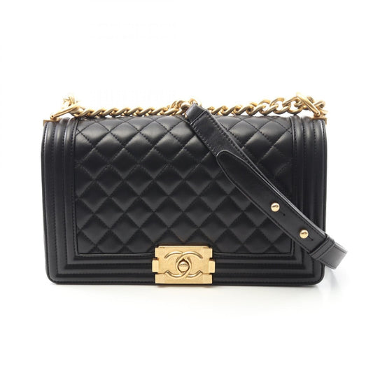 Chanel Boy Chanel Lambskin Shoulder Bag