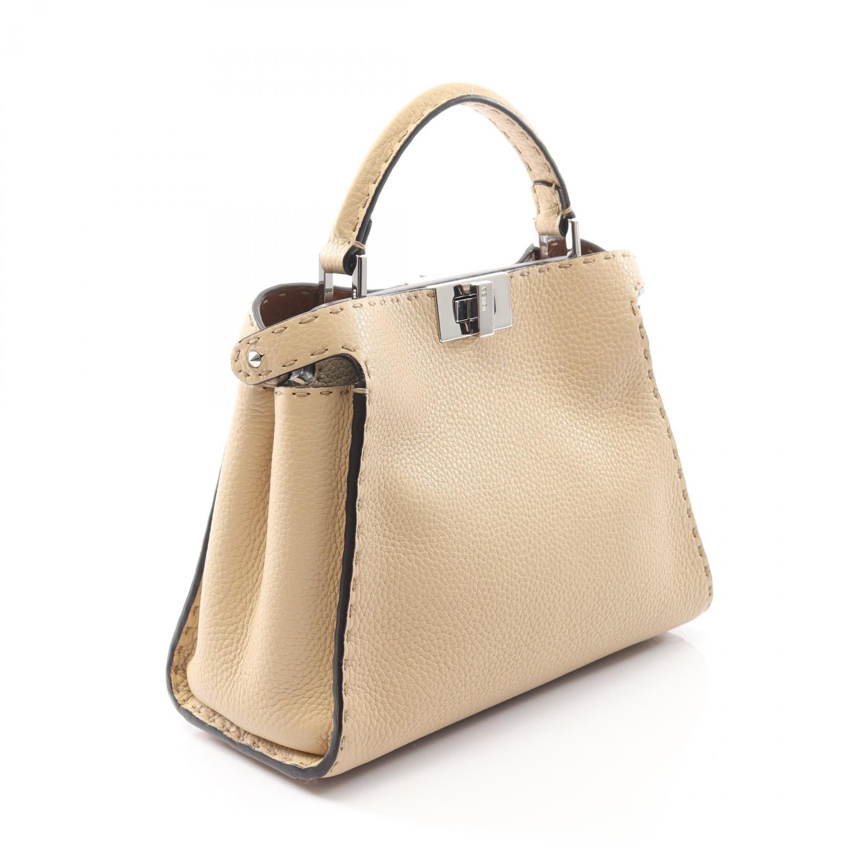 Fendi Peekaboo Essentially Leather Handbag