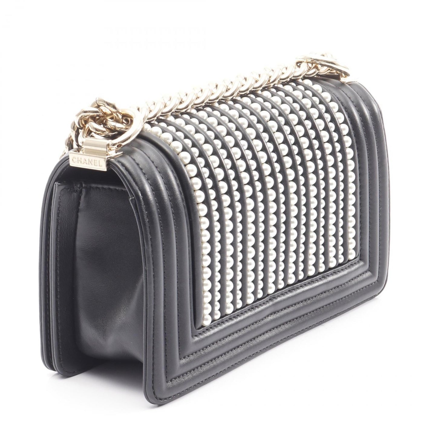 Chanel Boy Chanel Lambskin Shoulder Bag