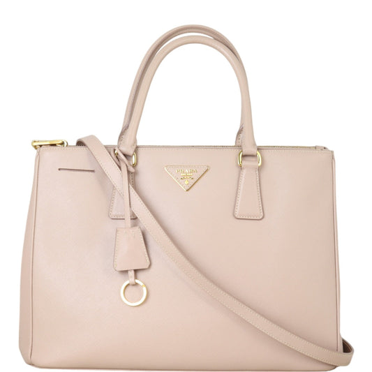 Prada Saffiano Lux Galleria Double Zip Tote Medium