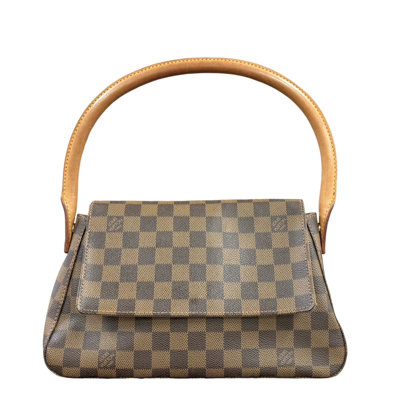 LOUIS VUITTON  Damier Mini Looping Ebene