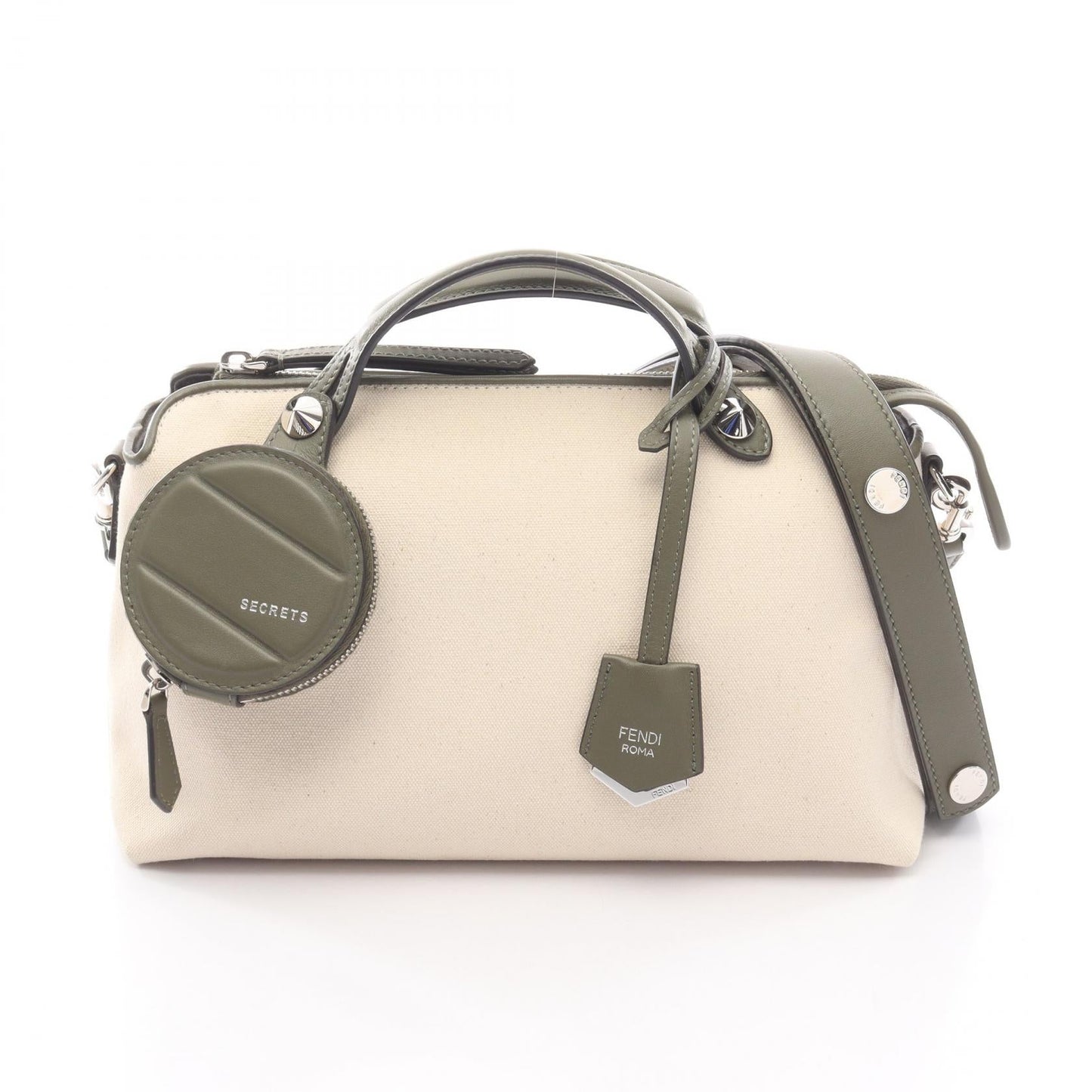 Fendi BY THE WAY MEDIUM Canvas Leather Handbag
