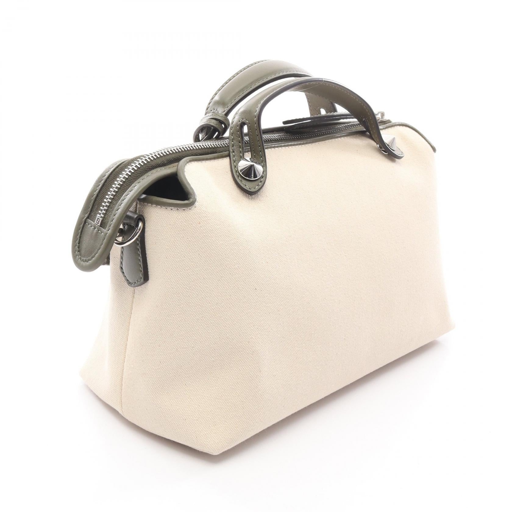 Fendi BY THE WAY MEDIUM Canvas Leather Handbag