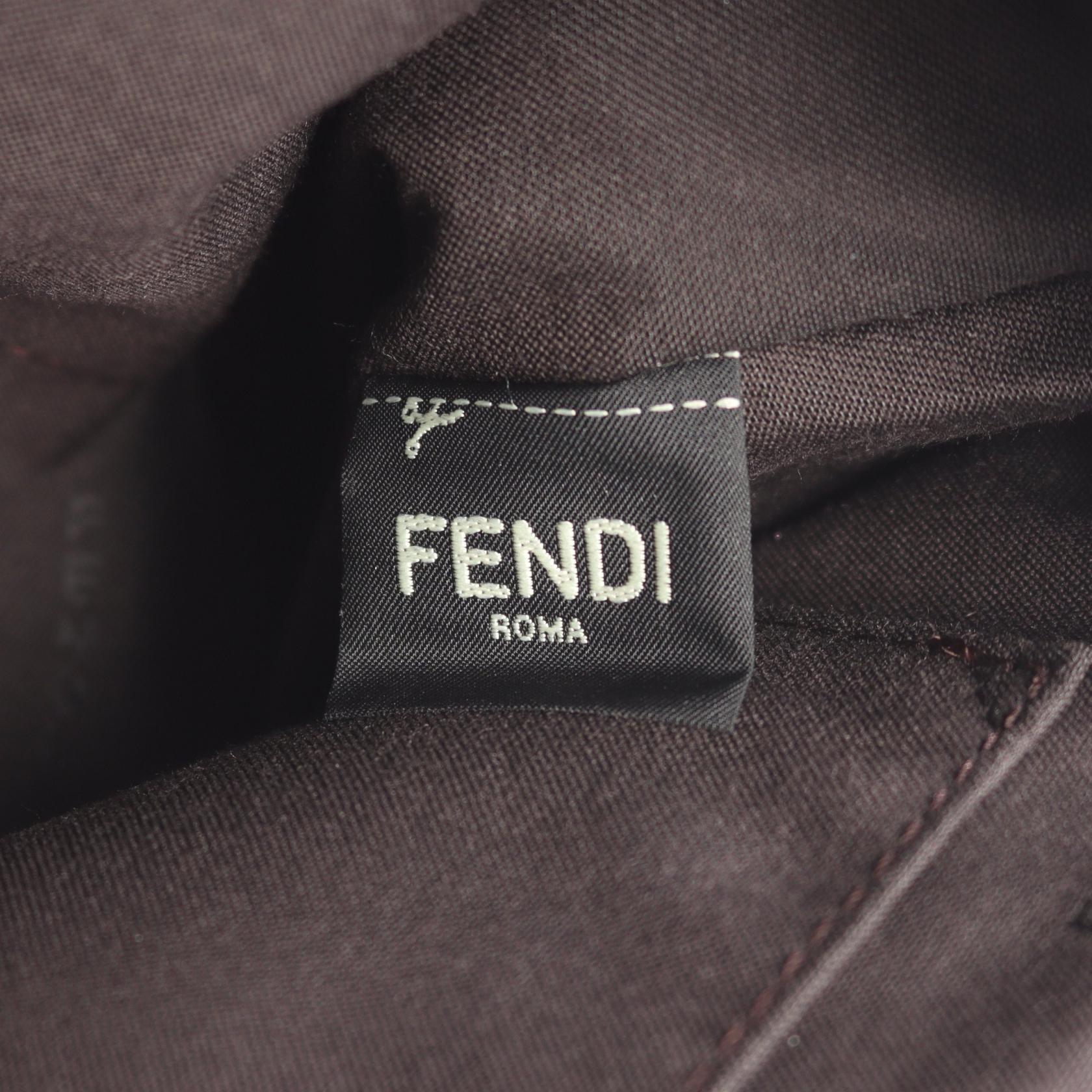Fendi BY THE WAY MEDIUM Canvas Leather Handbag