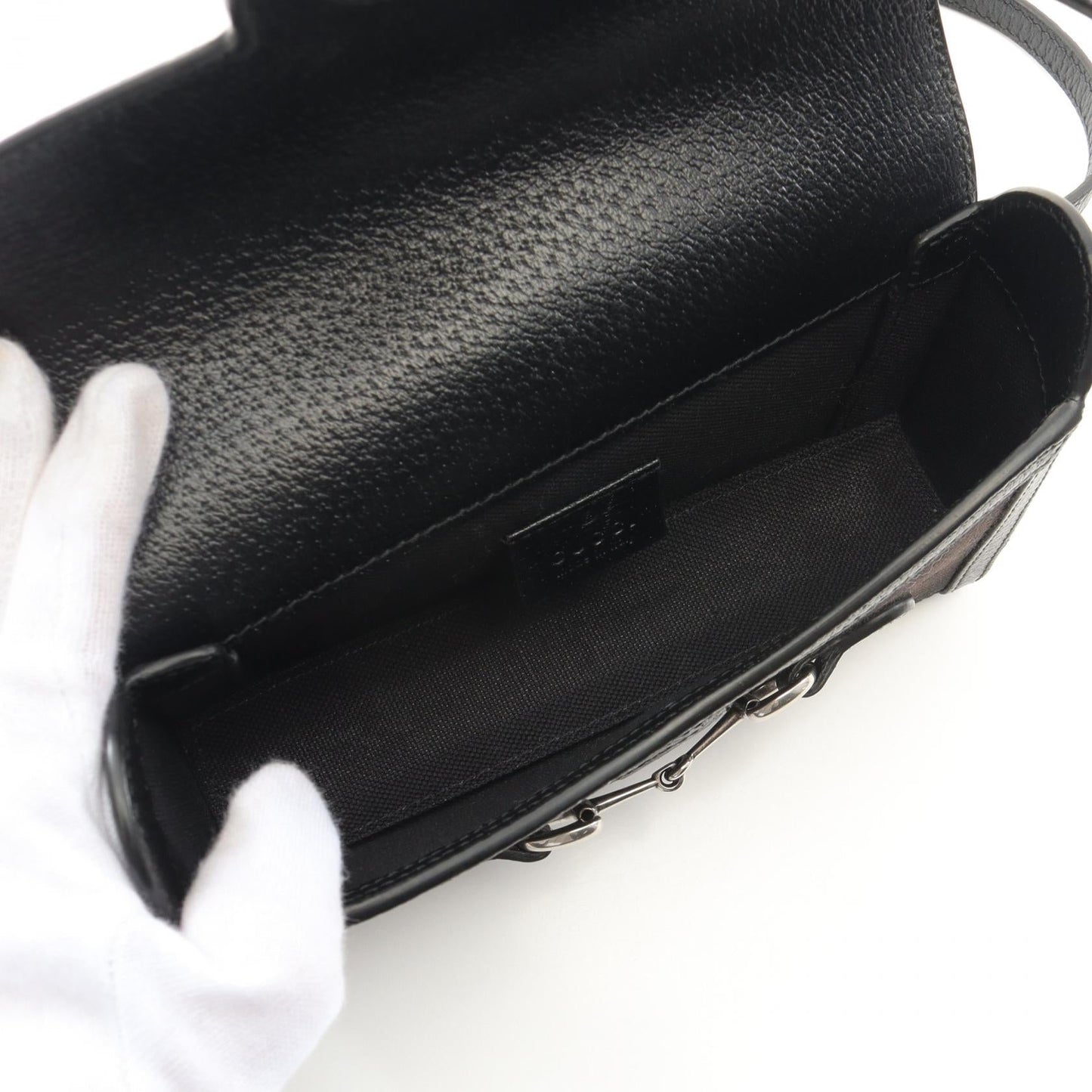 Gucci Horsebit 1955 Jumbo GG Canvas Leather Shoulder Bag