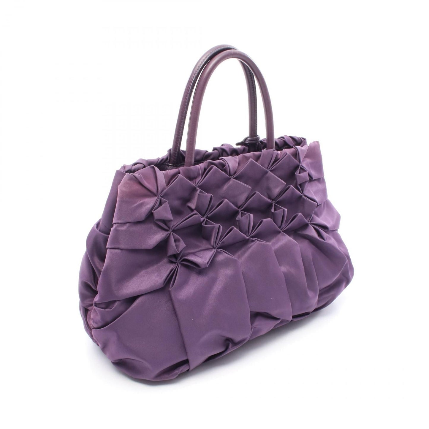 Prada TESSUTO B Nylon Leather Handbag