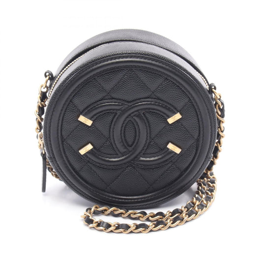 Chanel CC Filigree Calf Shoulder Bag