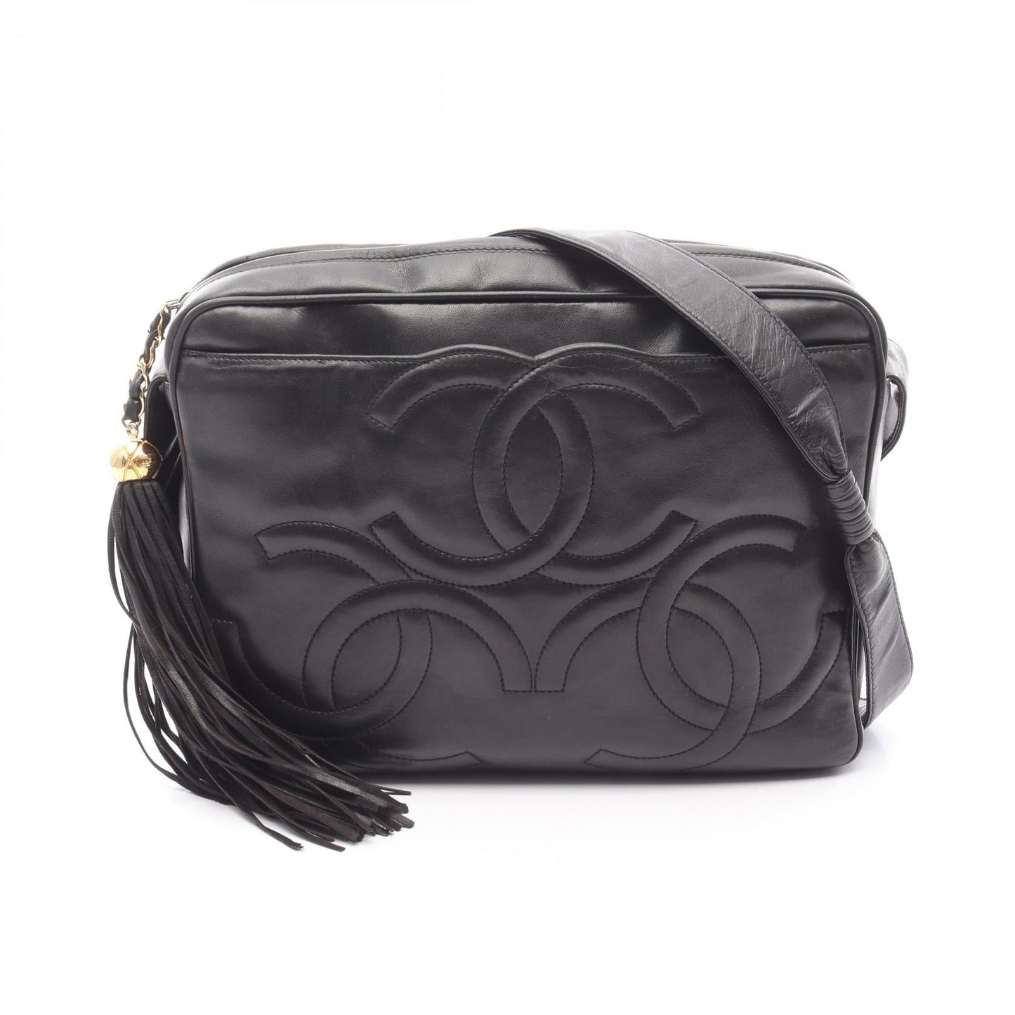 Chanel Triple Coco Calfskin Shoulder Bag
