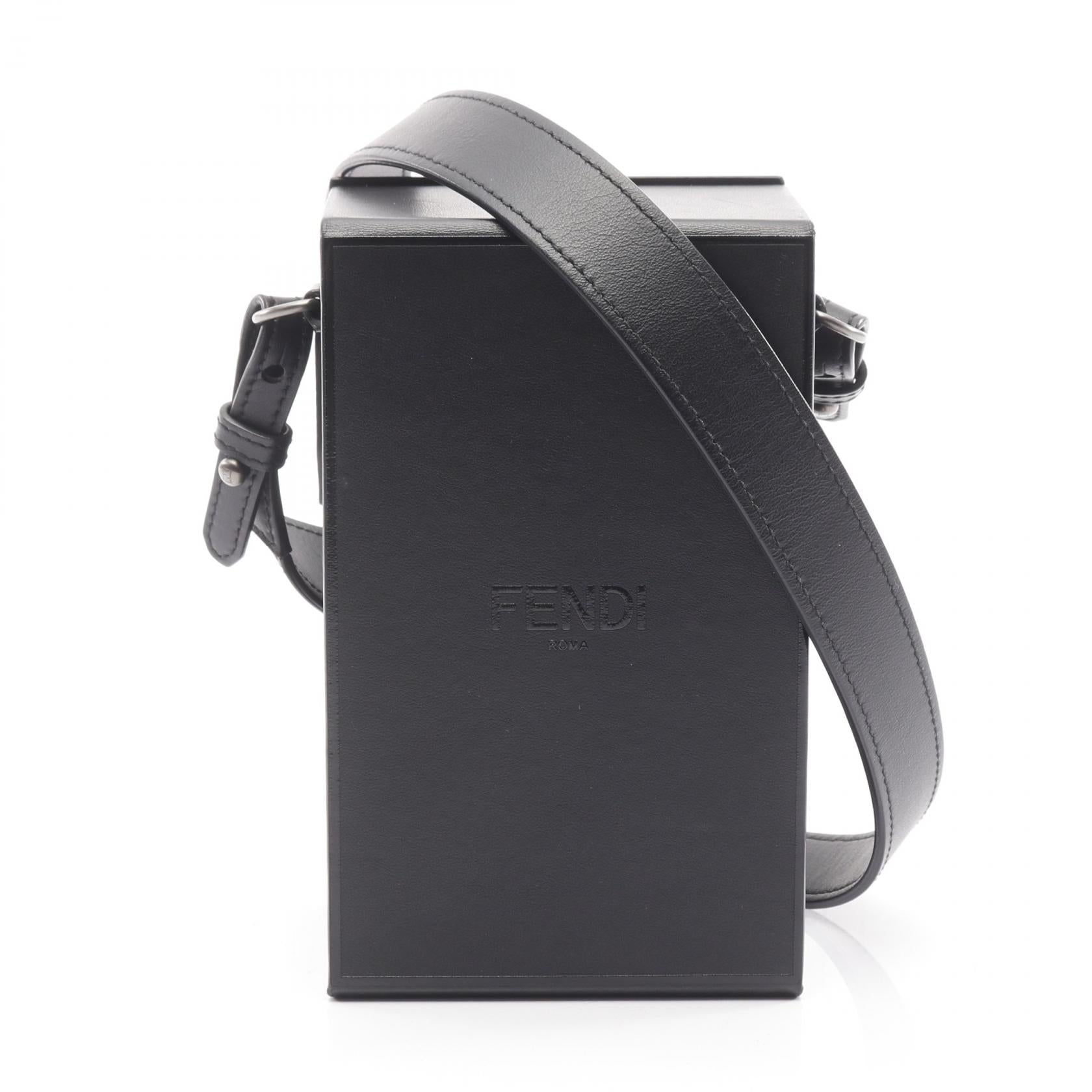Fendi Box Leather Shoulder Bag