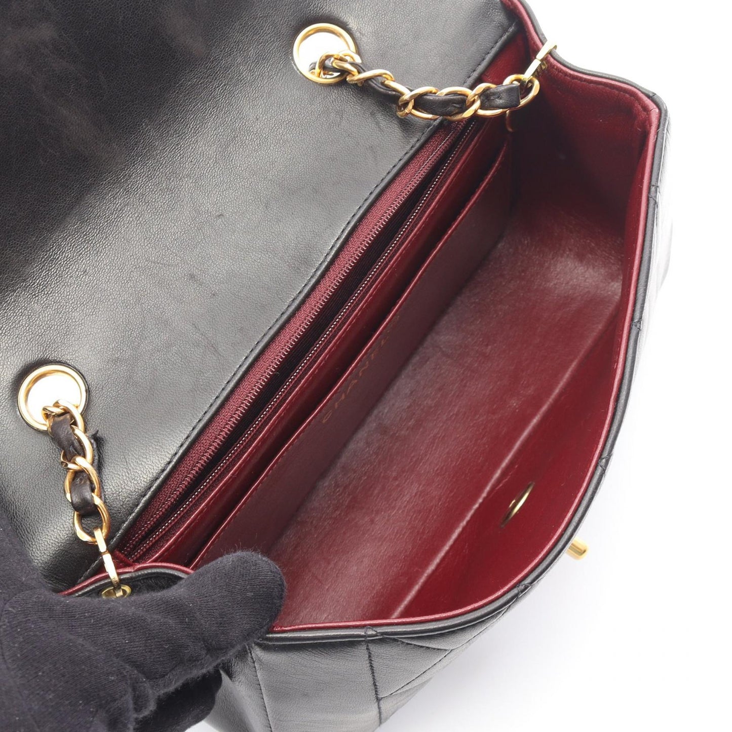 Chanel Matelasse Diana Flap Lambskin Shoulder Bag