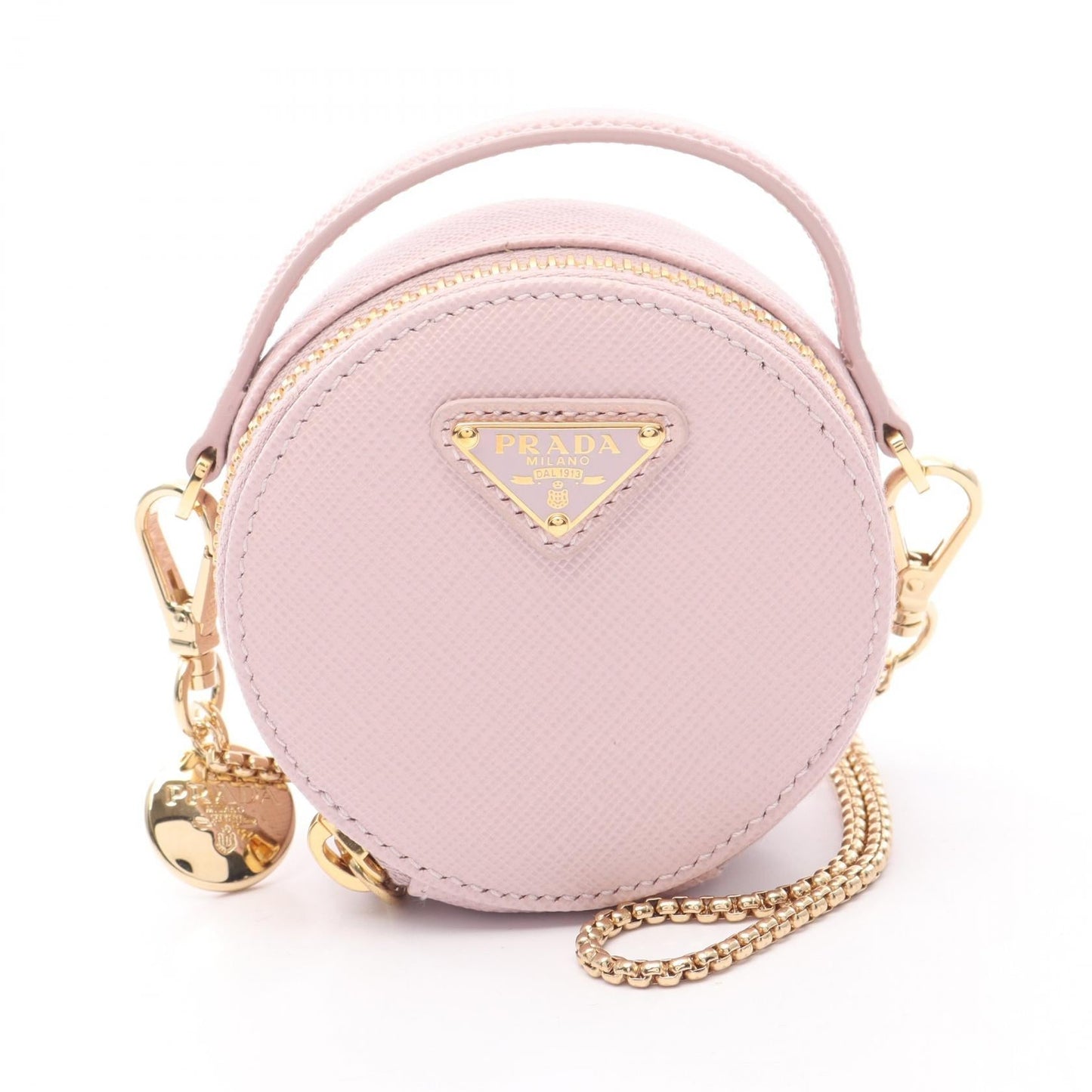 Prada Saffiano Triangle Mini Shoulder Bag