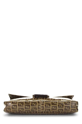 Fendi, Brown Zucchino Vinyl Baguette, Brown