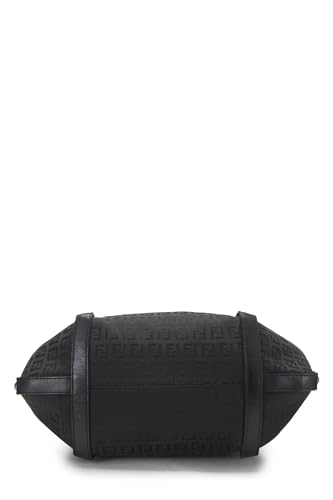 Fendi, Black Zucchino Canvas Tote Small, Black