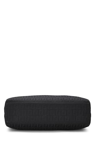 Fendi, Black Zucchino Canvas Tote Small, Black