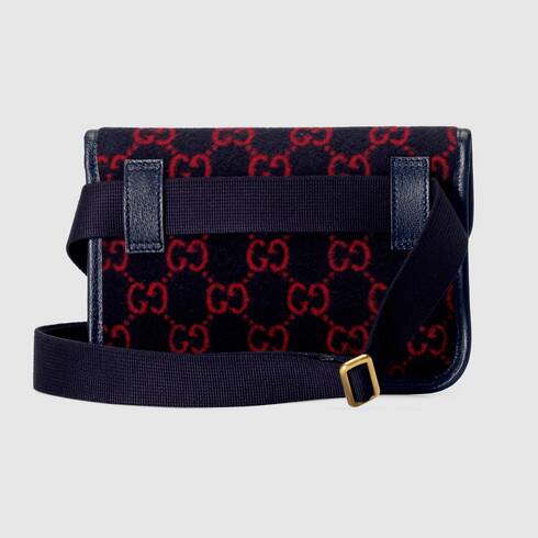 Gucci Monogram Nylon Leather Crossbody