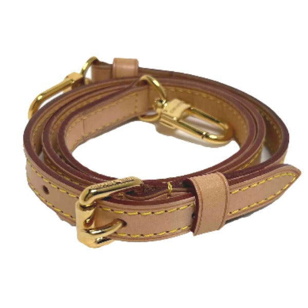 LOUIS VUITTON Shoulder strap Nume leather Brown strap Nume leather Adjustable Women
