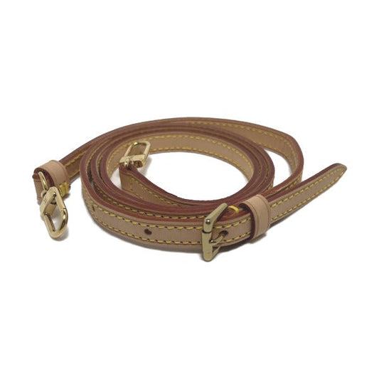 LOUIS VUITTON Shoulder strap Nume leather beige strap Adjustable Women