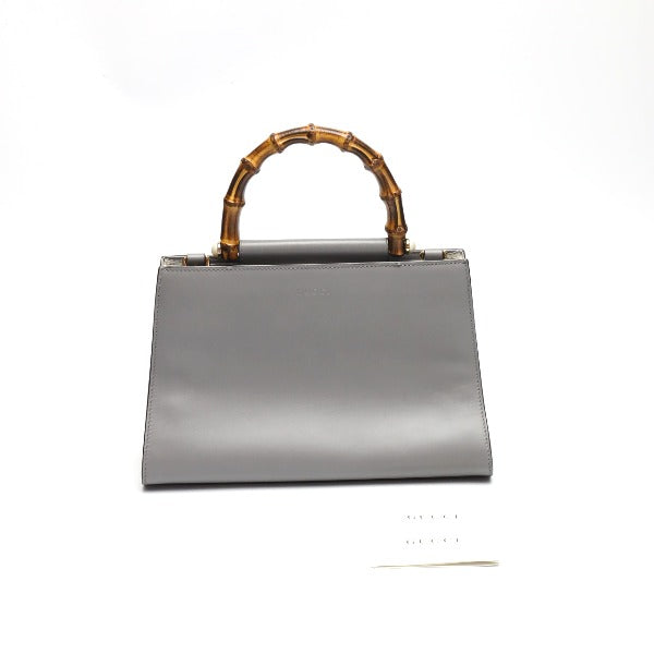 GUCCI Handbag 459076 Bamboo gray Bamboo Women