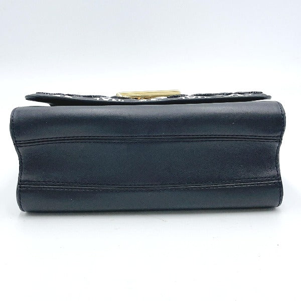LOUIS VUITTON Shoulder Bag leather black Since Twist MM