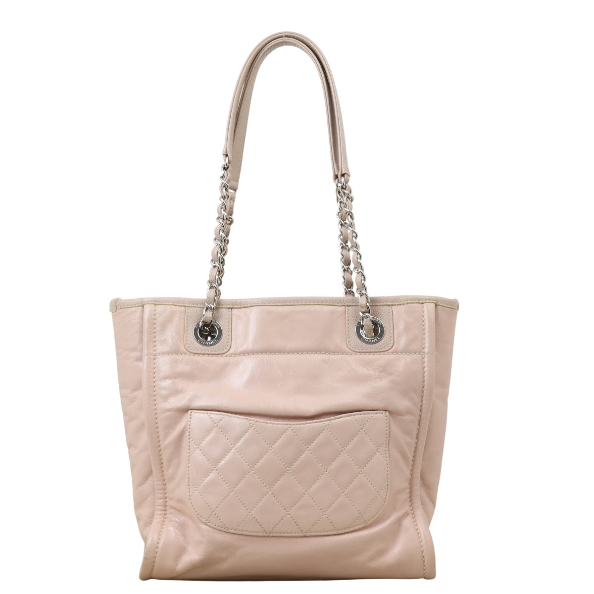 Chanel Deauville North South Tote Small Leather