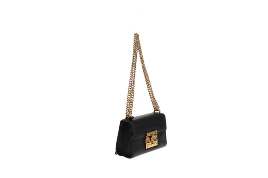 Gucci Padlock Black Leather Shoulder Bag