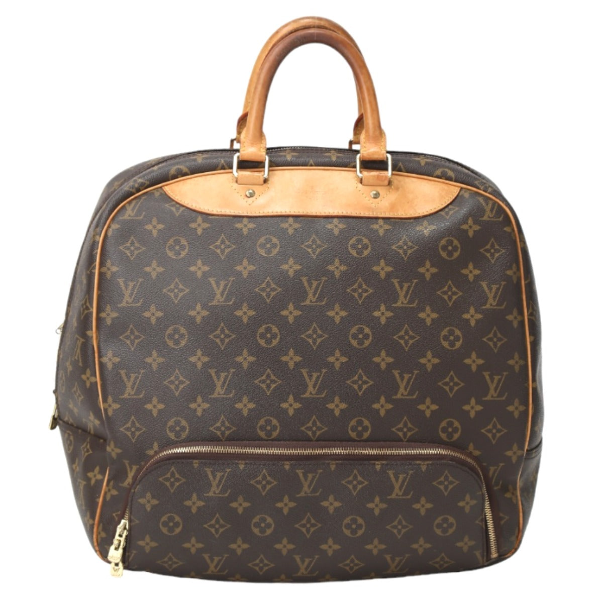 LOUIS VUITTON Boston Duffel bag Monogram canvas Brown Sports bag Monogram Evasion unisex(Unisex)