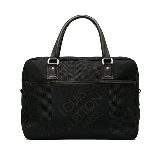 Louis Vuitton Jeanne Jacks Business Bag M93082 Noir Black Canvas Leather Men Louis Vuitton