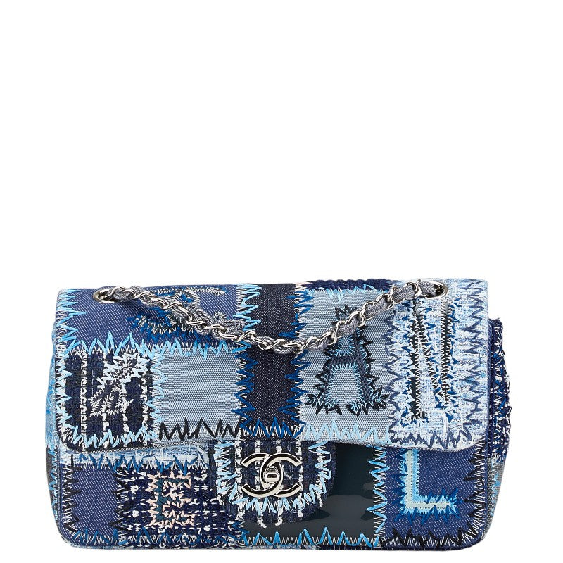 Chanel Coco Patchwork Denim Caviar Skin 2way Shoulder Bag
