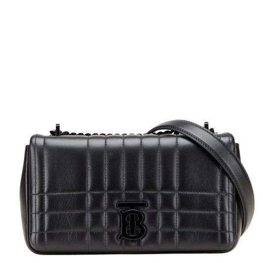 Burberry Lola TB Logo Leather Shoulder Bag