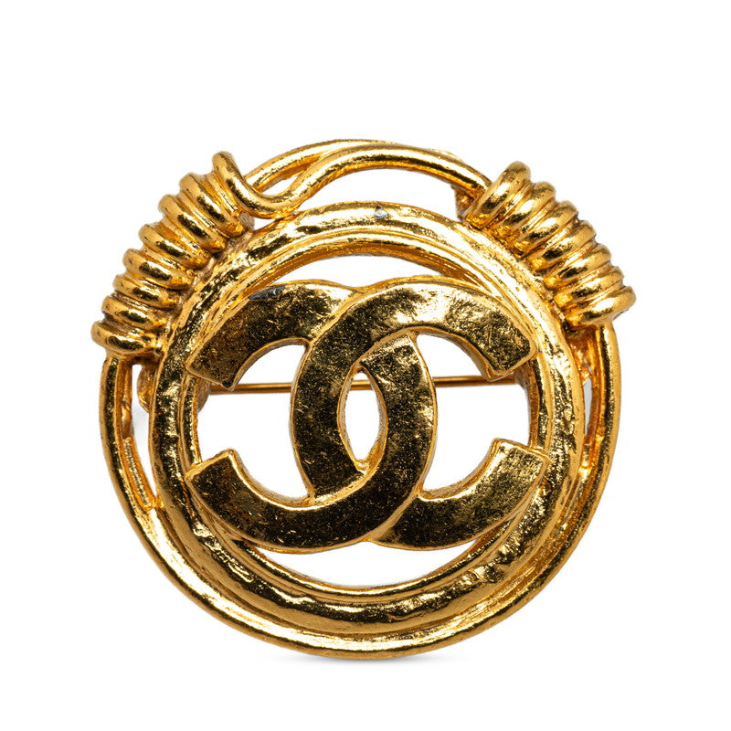 Chanel Gold Plated Coco Mark Brooch 94P Classic Flap Tote
