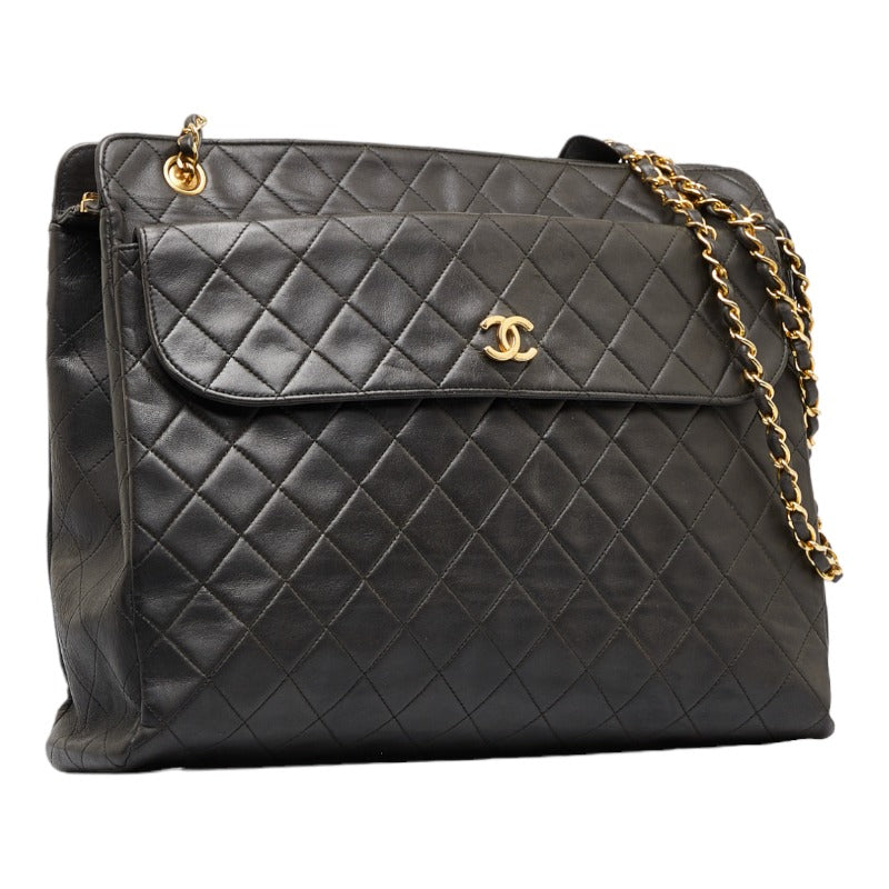 Chanel Lambskin Matelasse Coco Chain Tote Bag