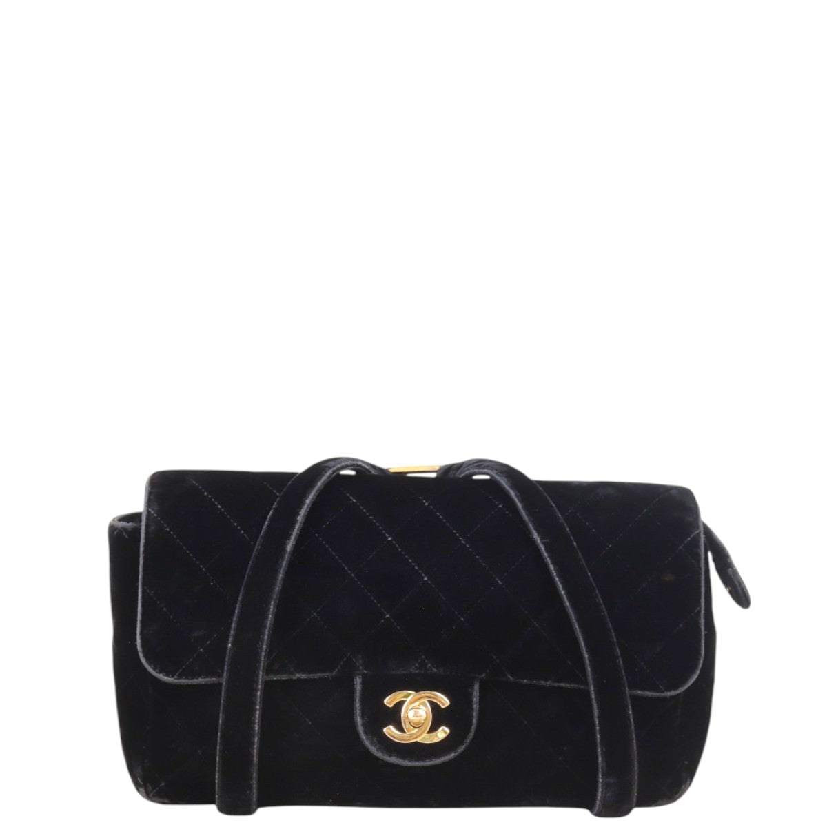 Chanel CC Flap Chain Backpack Velvet