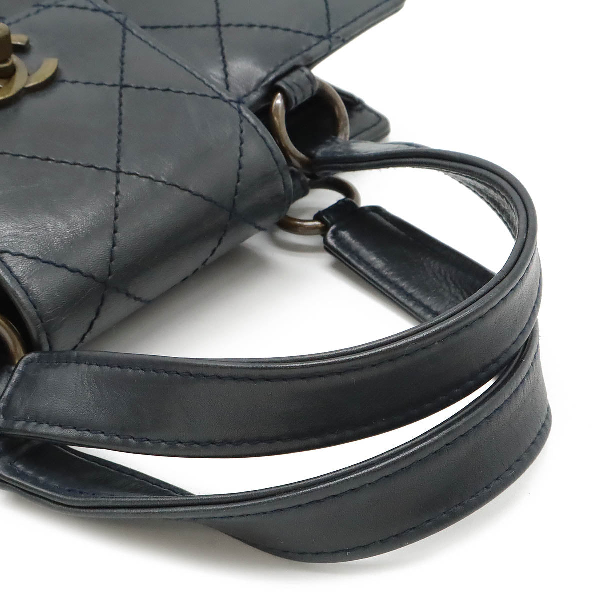 Chanel Leather Matelasse Coco Handbag Black