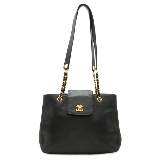 Chanel Supermodel Caviar Skin Chain Shoulder Tote Bag