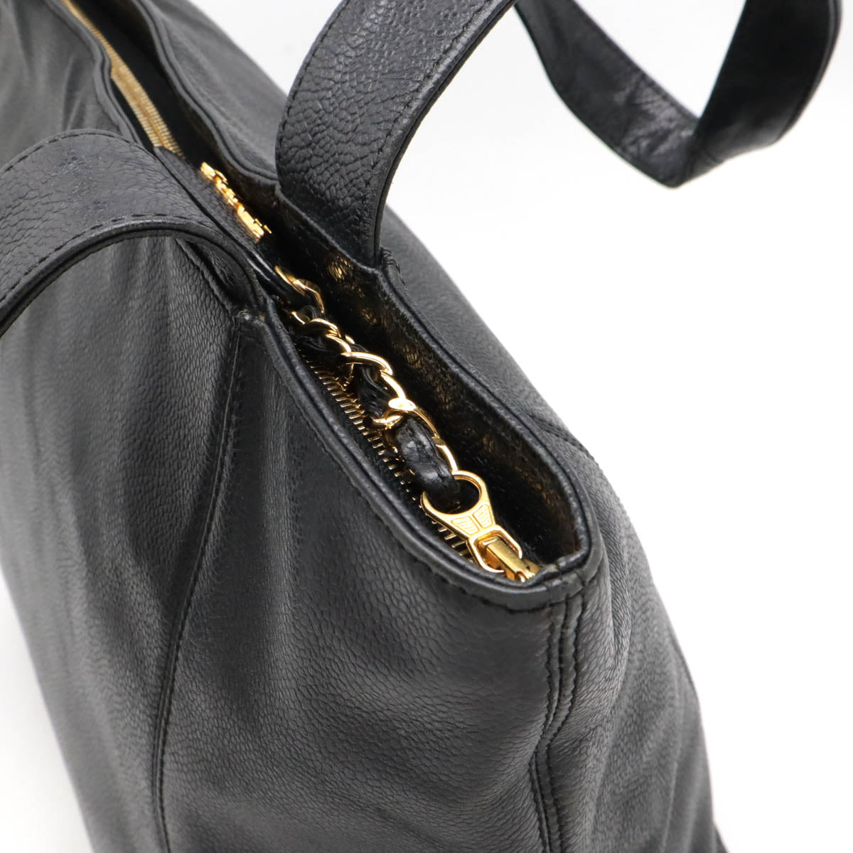 Chanel Coco Caviar Skin 2way Tote Bag