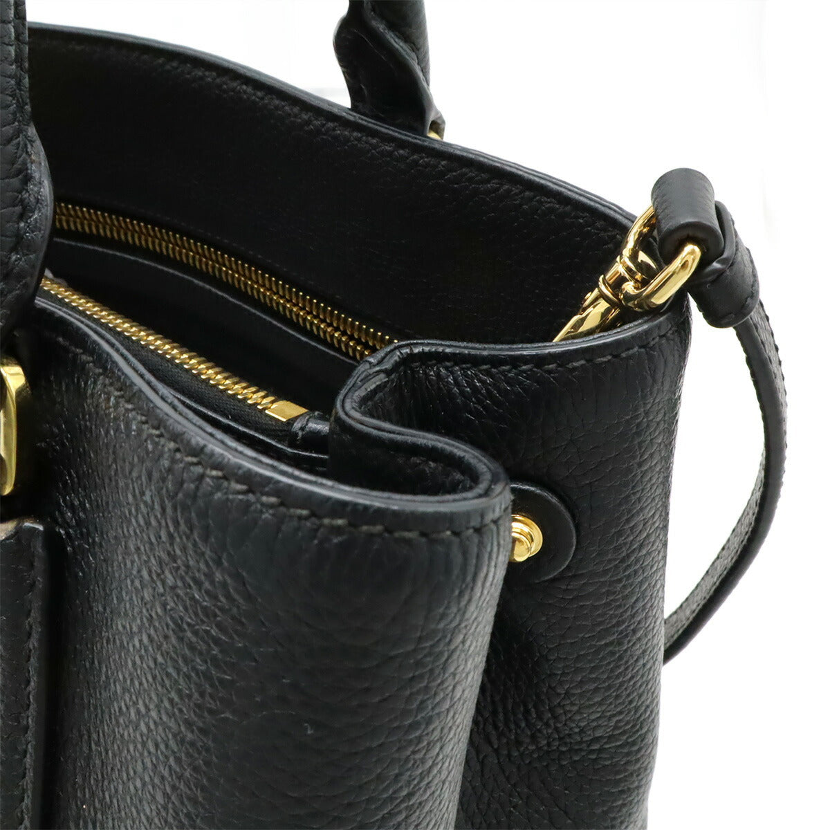Prada 1BA239 Leather 2way Handbag