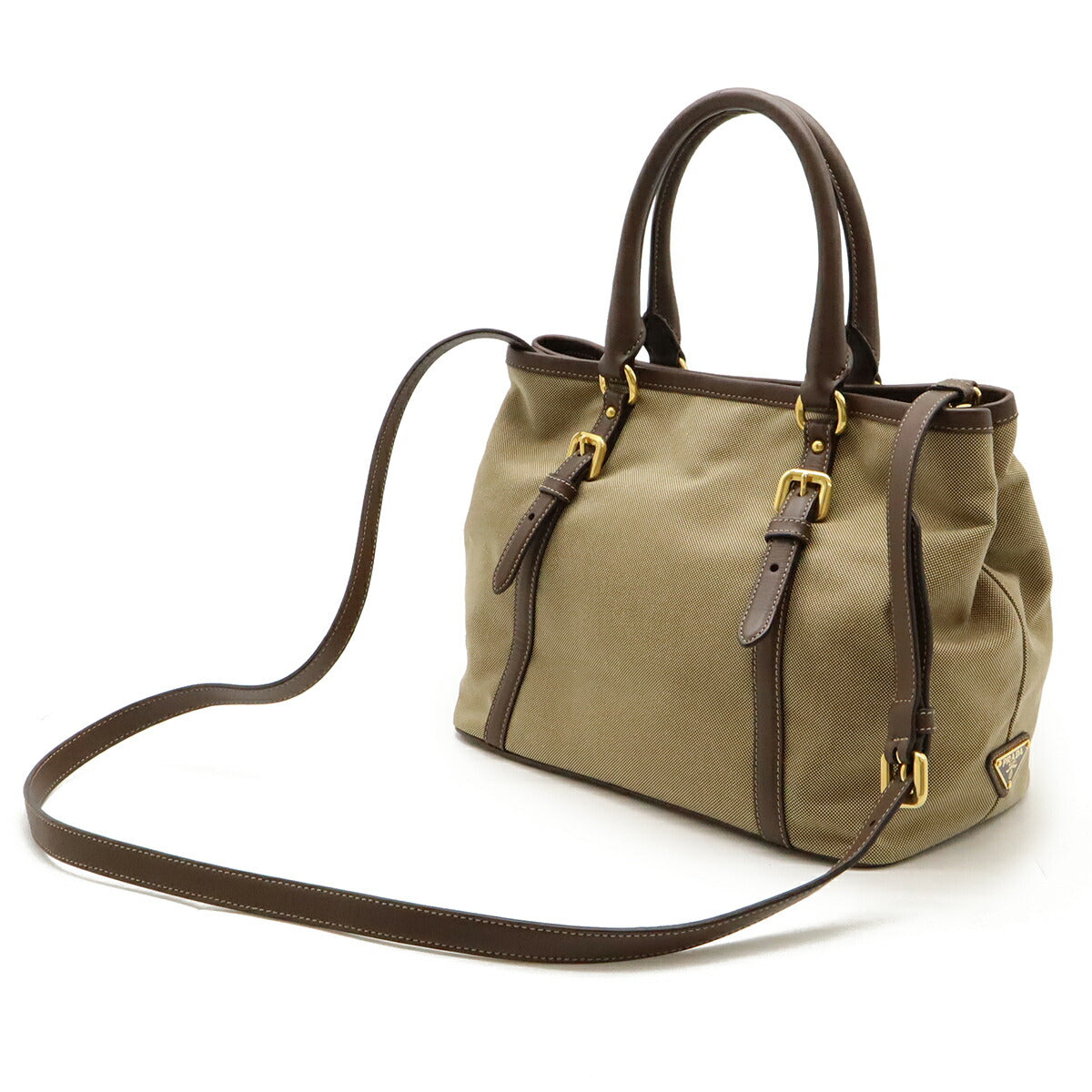 Prada Logo Jacquard 2way Bag