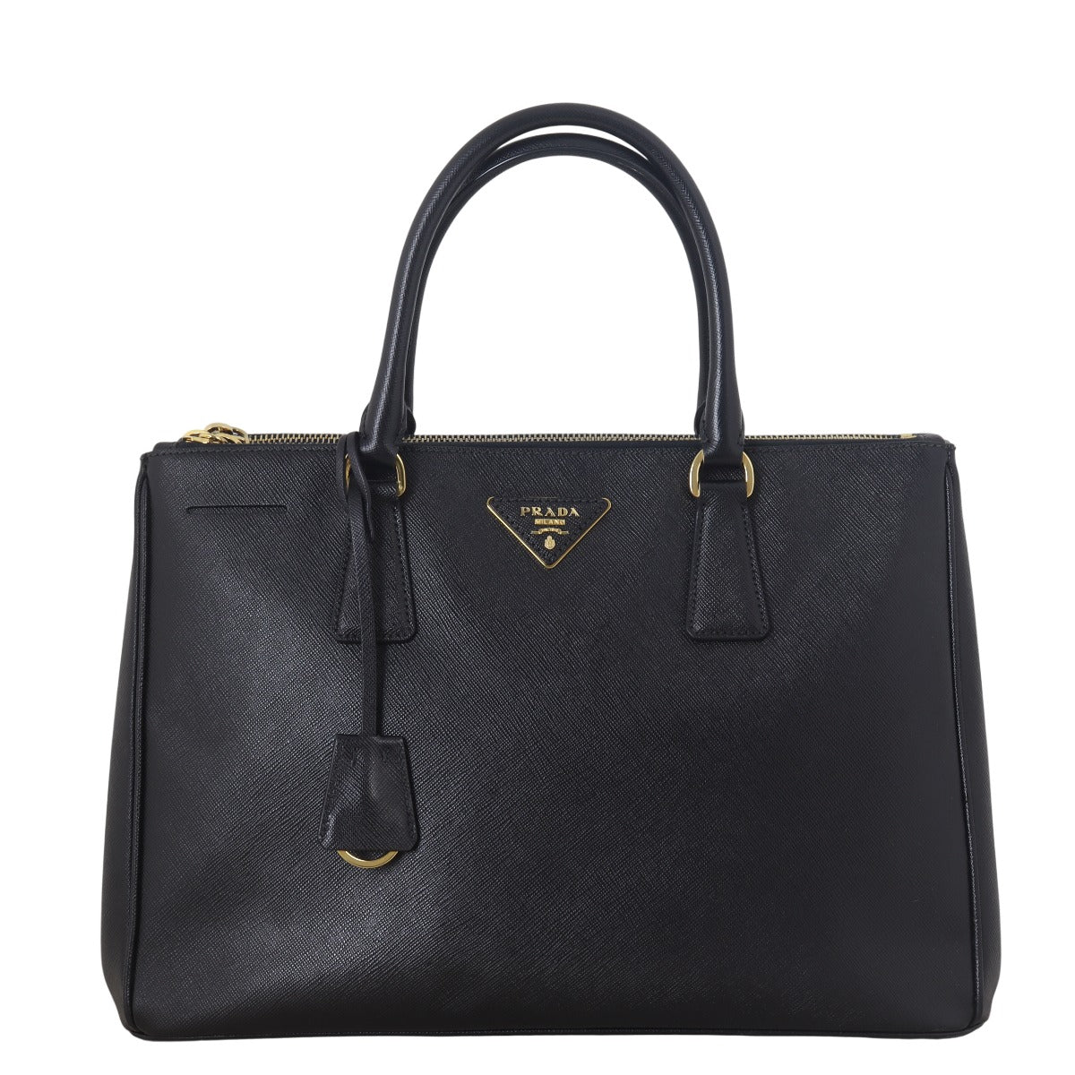Prada Saffiano Lux Galleria Double Zip Tote Medium