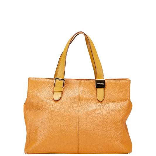 Burberry Nova Check Shadow Horse Leather Tote Bag