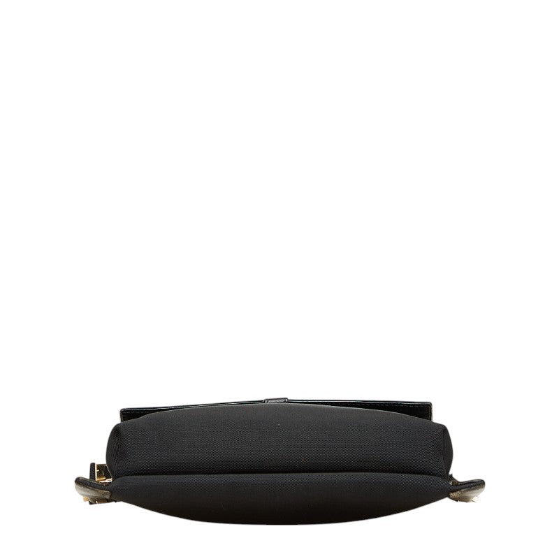 Gucci Shoulder Bag Leather Nylon Canvas