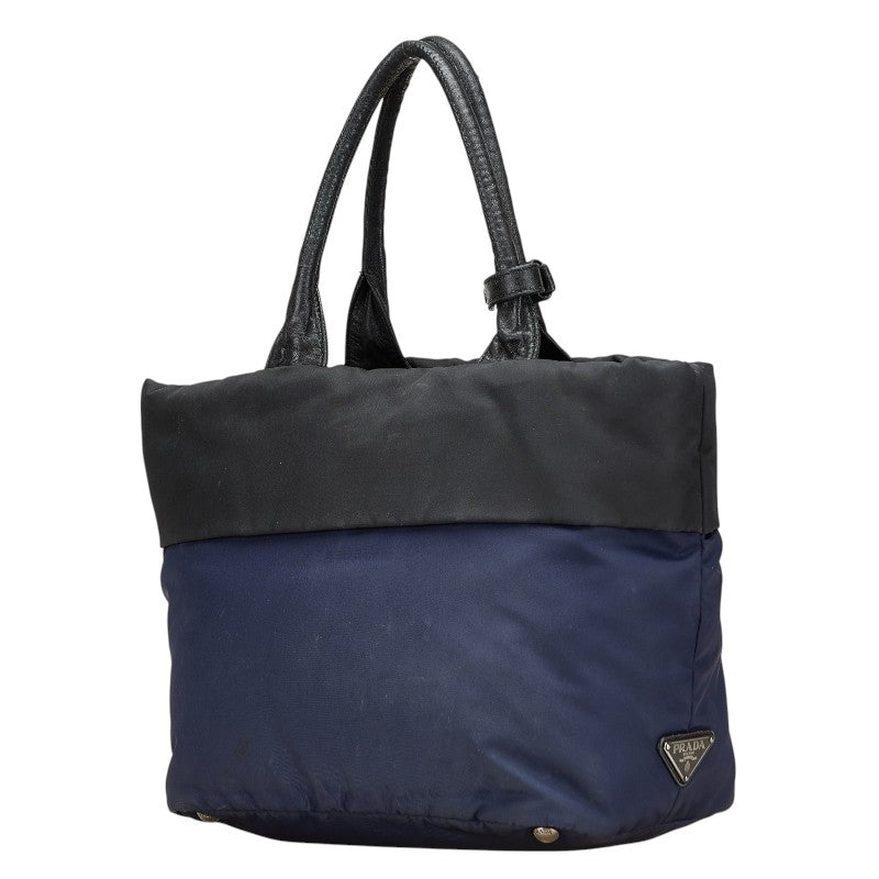 Prada Tessuto Double Nylon Leather Handbag