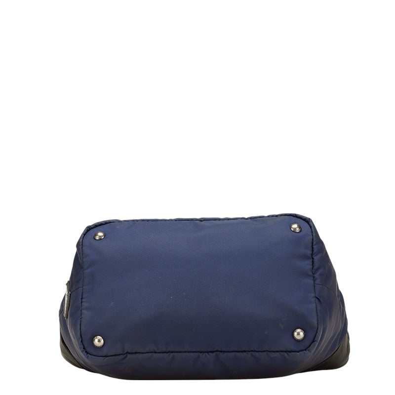 Prada Tessuto Double Nylon Leather Handbag
