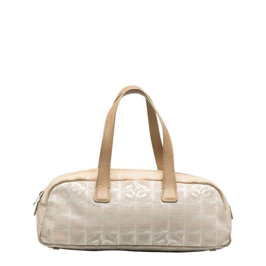 Chanel New Travel Line Canvas Leather Handbag