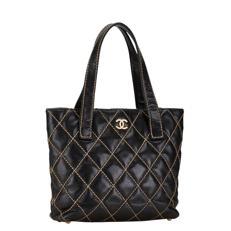 Chanel Coco Mark Matelasse Wild Stitch Lambskin 2way bag Classic Flap