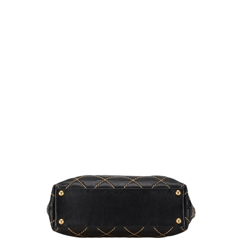 Chanel Coco Mark Matelasse Wild Stitch Lambskin 2way bag Classic Flap