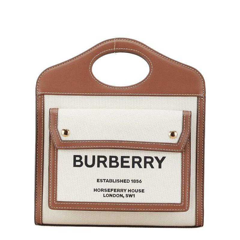 Burberry Horseferry Canvas Leather 2way Bag