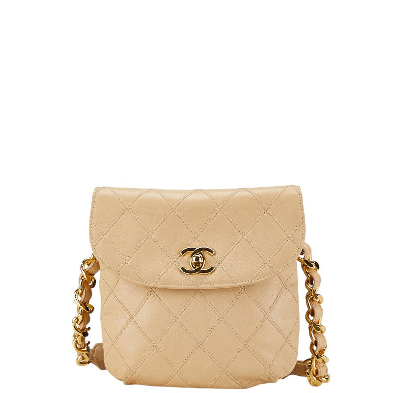 Chanel Coco Mark Bicolore Leather Waist Bag Classic Flap