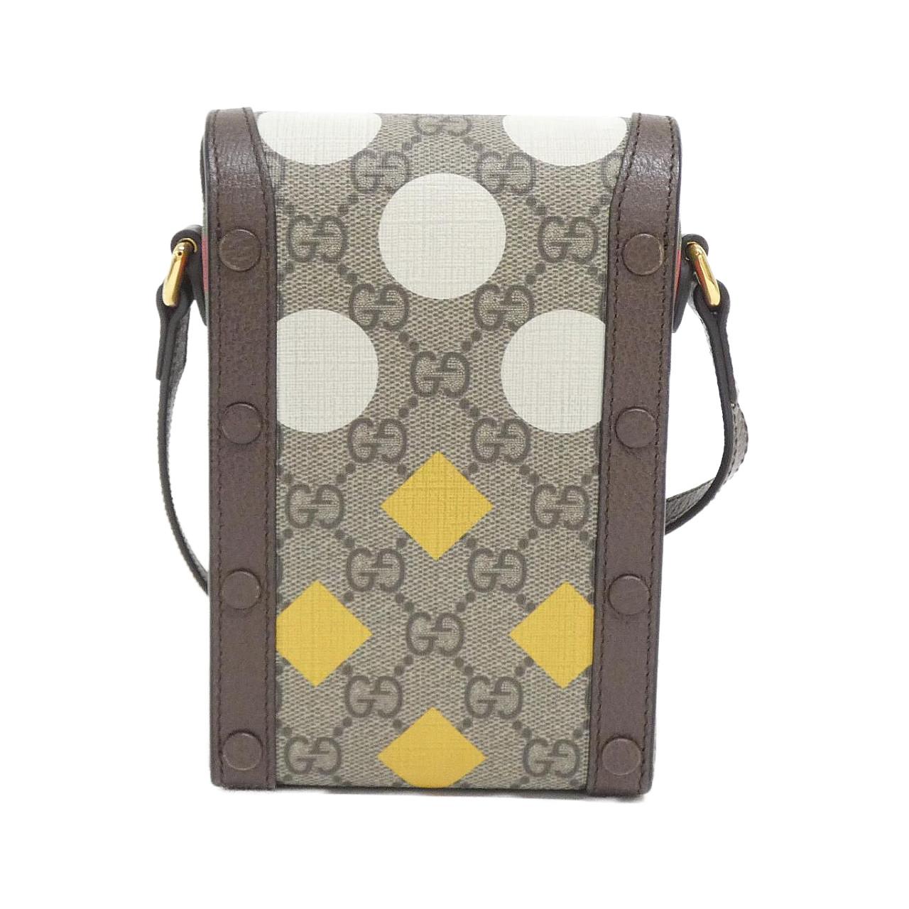 Gucci GUCCI HORSEBIT 1955 GG Supreme Canvas Leather Shoulder Bag