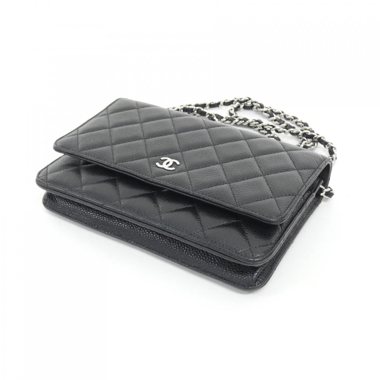 Chanel Timeless Classic Caviar Skin Wallet on Chain Crossbody