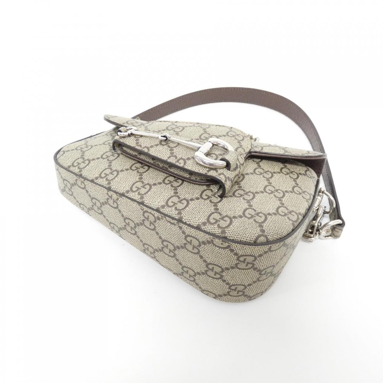 Gucci GUCCI HORSEBIT 1955 GG Supreme Canvas Shoulder Bag